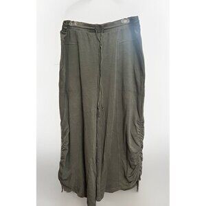 Daily Practice by Anthropologie Wide-Leg Green Lounge Pants Size XL.         R